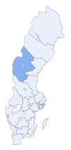 Ubicación de Provincia de Jämtland