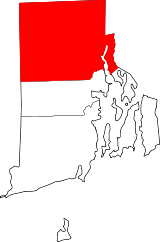 Situación del condado en Rhode IslandSituación de Rhode Island en EE. UU.