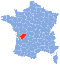 Ubicación de Charente