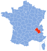 Ubicación de Isère