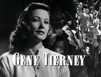 Gene Tierney in Laura trailer