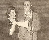 Susy Kent y Silvio Spaventa en un radioteatro.