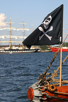 Jolly Roger flag tall ships race Aalborg 2004.jpg