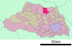 Localización de Gyōda