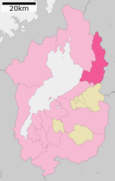 Localización de Maibara, Shiga