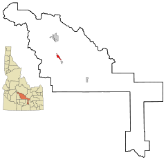 Ubicación en el condado de Blaine en Idaho Ubicación de Idaho en EE. UU.