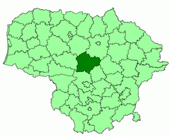 Ubicación de Distrito Municipio de Kėdainiai