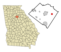 Walton County Georgia Incorporated and Unincorporated areas Good Hope Highlighted.svg