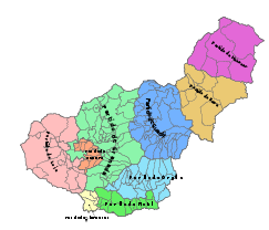 Situación de Partidos judiciales de la provincia de Granada