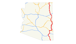 US 191 (AZ) map.svg