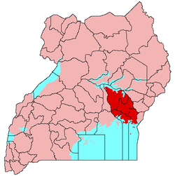 Mapa de Busoga