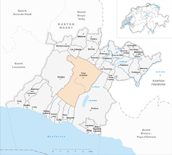 Karte Gemeinde Forel (Lavaux) 2008.png