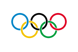 Anillos olímpicos, símbolo de los Juegos Olímpicos.