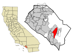 Localización dentro del condado de Orange, California