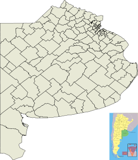Localización de José B. Casas en Provincia de Buenos Aires