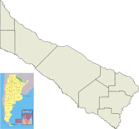 Localización de Ingeniero Juárez en Provincia de Formosa