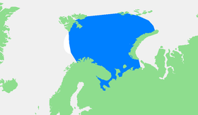 Localización del mar de Bárents.