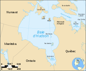 Localización de la Bahía de Hudson