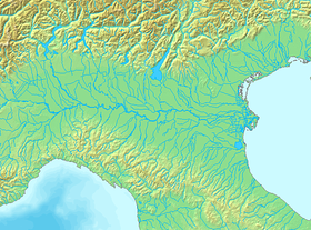 Localización aproximada del río Cordevole