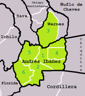 Municipios que conforman el área metropolitana de Santa Cruz de la Sierra.