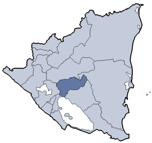 Location of Boaco department