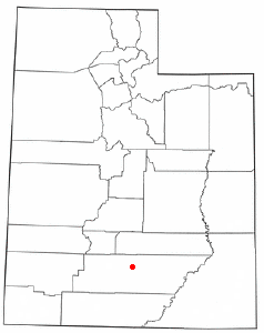 Localización de Boulder, Utah