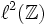 \ell^2(\mathbb{Z})