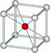 Caesium chloride crystal structure