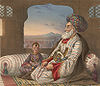 Dost Mohammad Khan of Afghanistan with his son.jpg