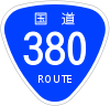 Japanese National Route Sign 0380.svg