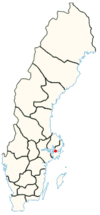 Localización del municipio de Estocolmo en Suecia