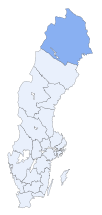 Ubicación de Provincia de Norrbotten