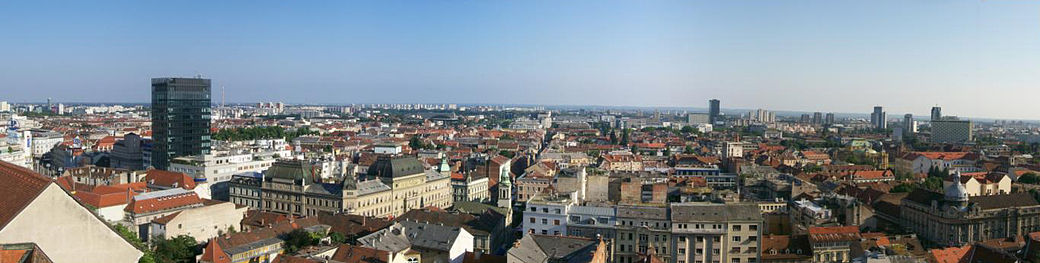 Panorama de Zagreb desde la ciudad alta