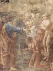 Bautismo de los neófitos, Masaccio