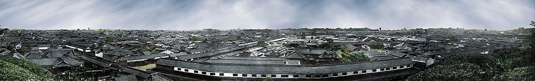 Panorama de Edo, 1865 o 1866. Fotografía de Felice Beato.