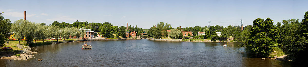 La desembocadura del río Vantaa en Vanhankaupunginlahti.