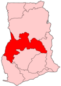 Situación de la región de Brong-Ahafo en Ghana