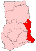 Situación de la región de Brong-Ahafo en Ghana