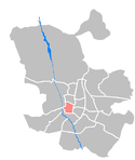 Distrito de Centro en el plano de Madrid