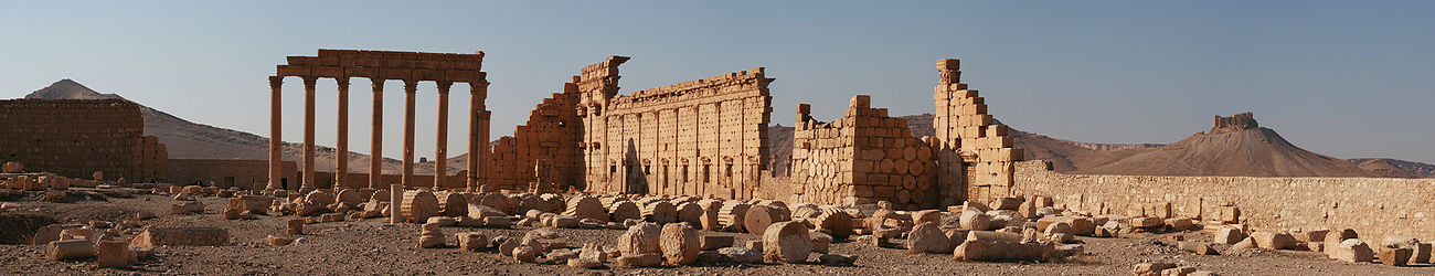 Vista panorámica de las ruinas de Palmira.