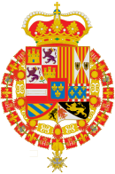 Coat of Arms of the Prince of Asturias 1700-1761.svg