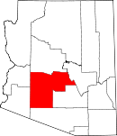 Situación del condado en ArizonaSituación de Arizona en EE. UU.