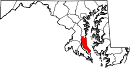 Situación del condado en MarylandSituación de Maryland en EE. UU.