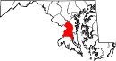 Situación del condado en MarylandSituación de Maryland en EE. UU.