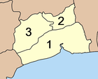 Mapa de los Amphoe