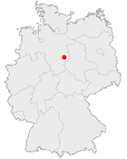 Ubicación de la ciudad en el mapa de Alemania.