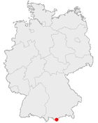 Localización de Mittenwald  en Alemania
