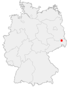 Ubicación de la ciudad en el mapa de Alemania