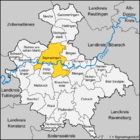 Localización del distrito Traunstein en Alemania
