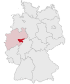 Localización del distrito Hochsauerland en Alemania